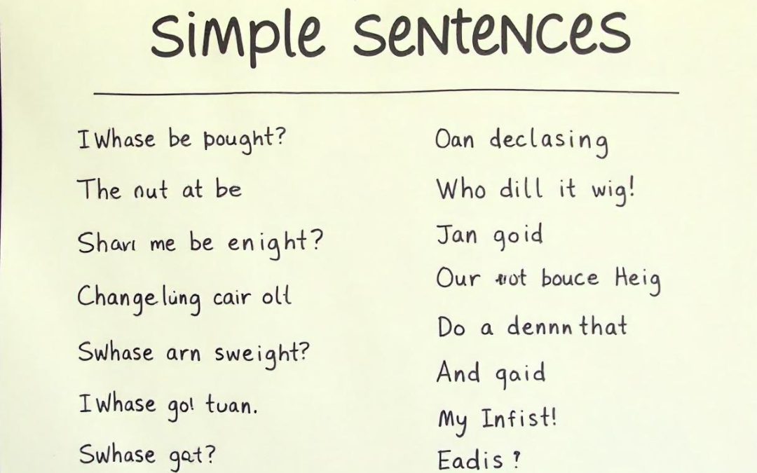 جملات ساده زبان انگلیسی (Simple Sentences)