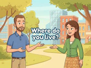 پرسیدن محل زندگی به انگلیسی