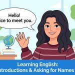 عکس آموزش معرفی نام به انگلیسی